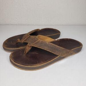 Kustom Men's Sizen9  Rustic Brown Leather Sandals Desiged in Australia